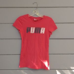 Puma bright pink t shirt